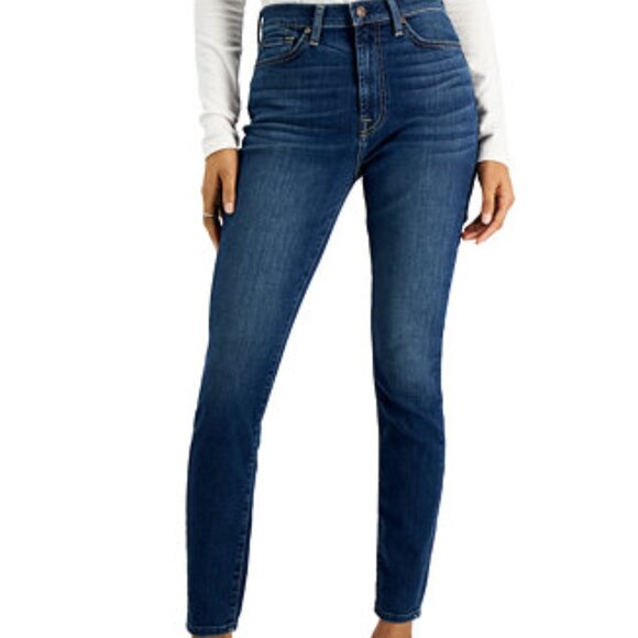 7 For All Mankind Gwenevere High Waist Ankle Jeans - Picture 1 of 10